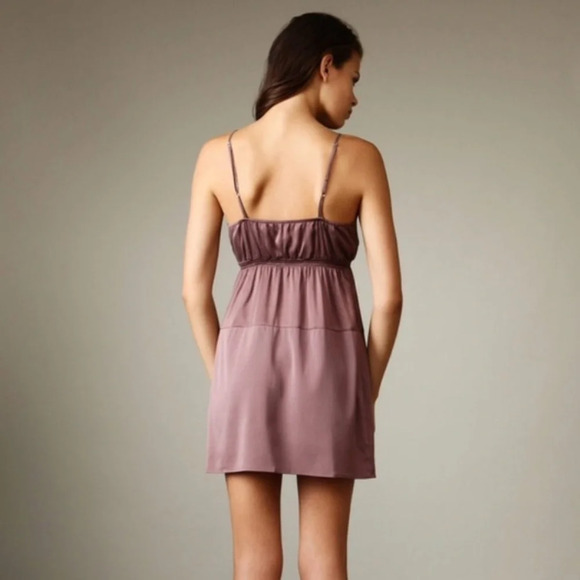 CYNTHIA VINCENT TWELFTH ST NEW Colorblock Matte Silk Slip Dress - Picture 2 of 8